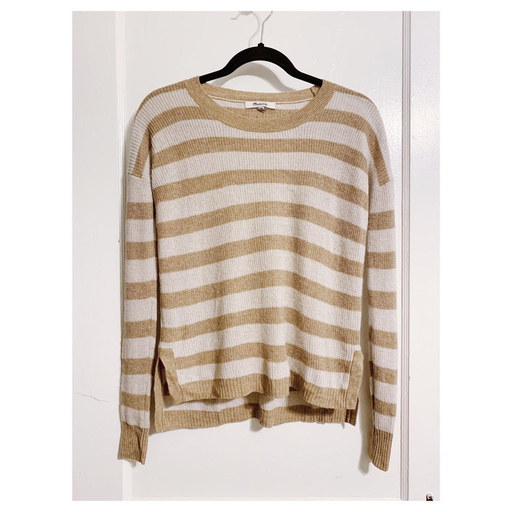 Madewell - Taupe & Tan Striped Sweater
